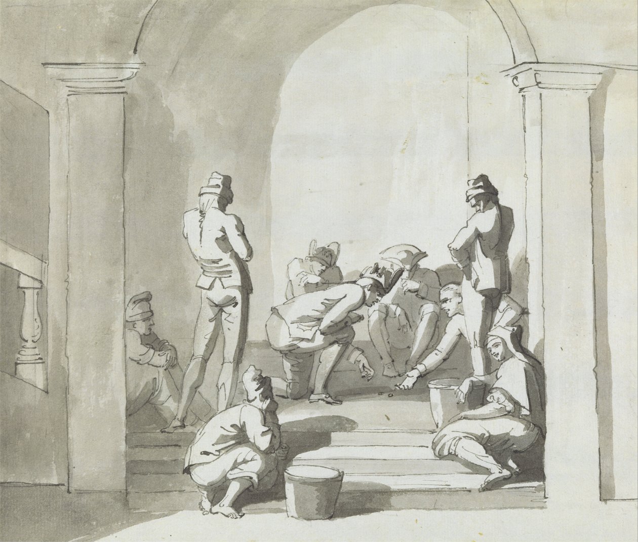 Giocando a Dadi, Trepani da Henry Tresham