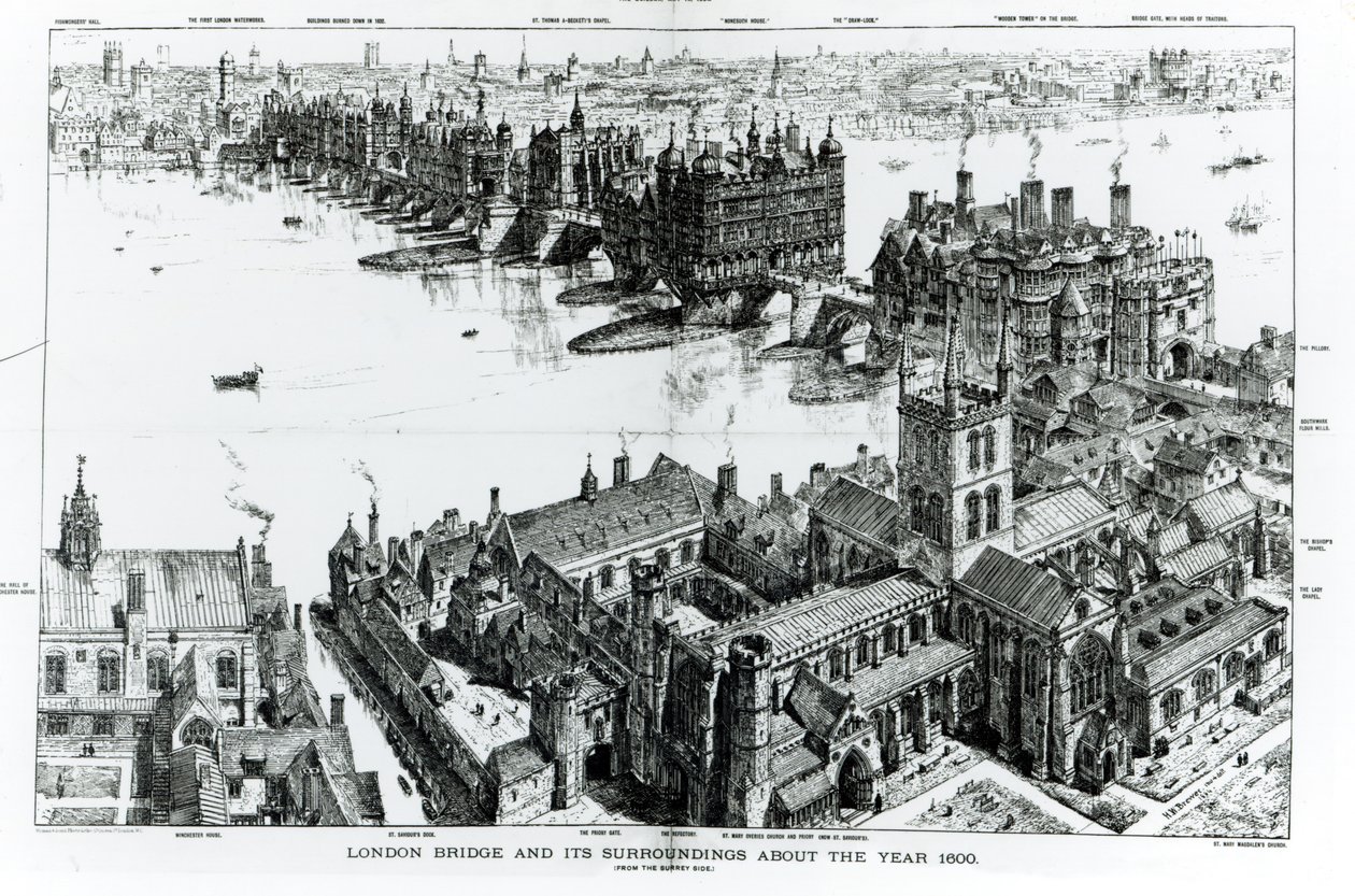 London Bridge e i suoi dintorni intorno all