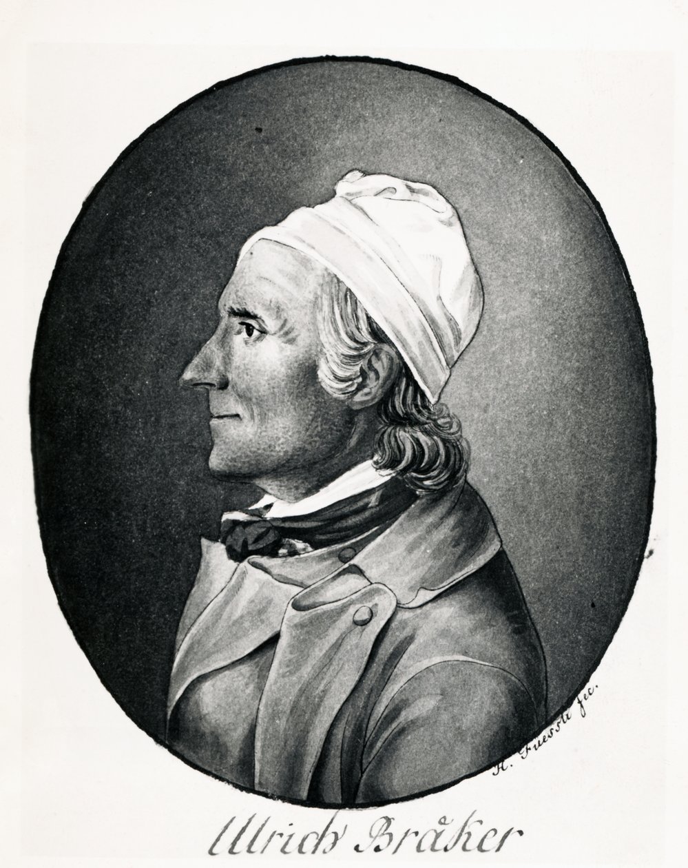 Ritratto di Ulrich Braker da Johann Heinrich Füssli