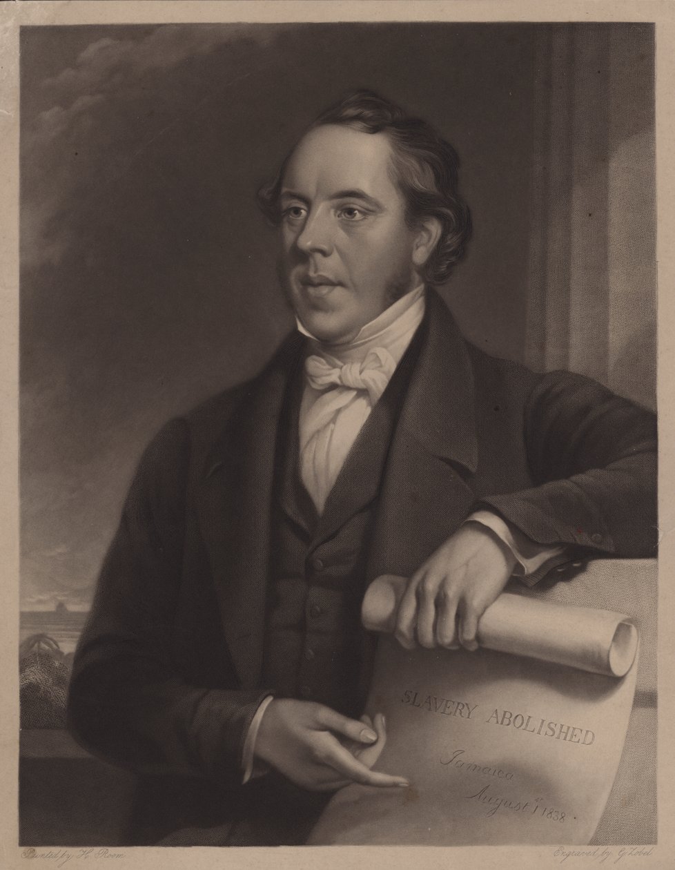 William Knibb, missionario battista inglese in Giamaica e abolizionista (incisione) da Henry (after) Room