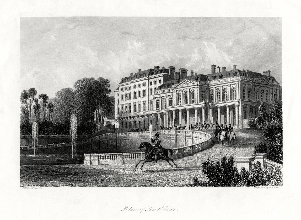Palazzo di Saint-Cloud, Parigi, Francia, 1875 da Henry Adlard