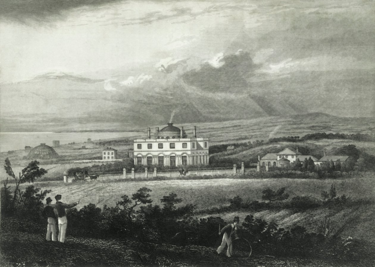 La scuola di grammatica del tempio, Brighton, 1835 da Henry Alexander Ogg