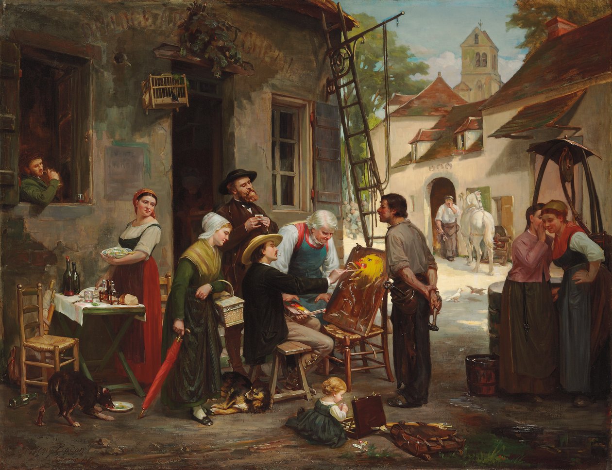 Un nuovo segno per il vecchio inn, 1870 da Henry Bacon