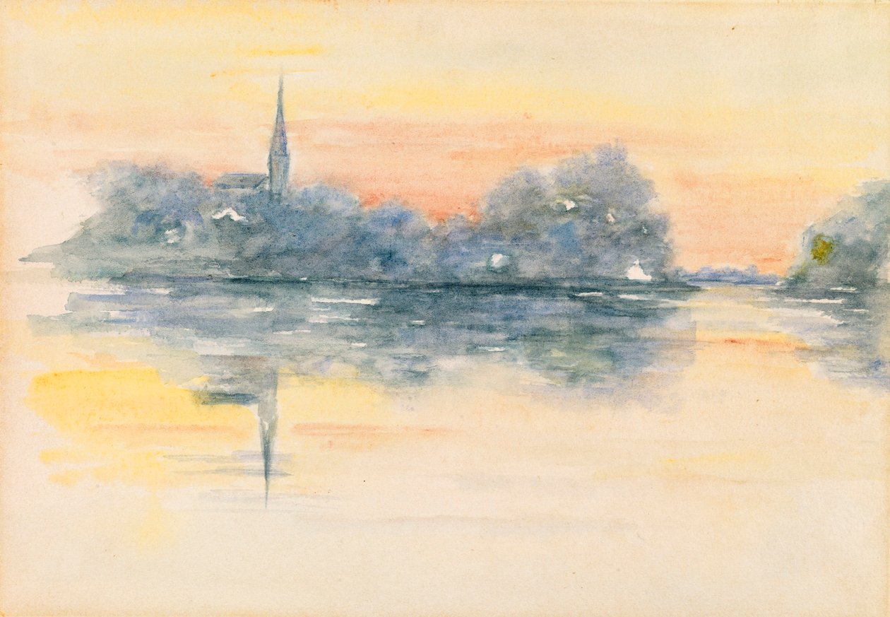 Chiesa e lago da Henry Bacon