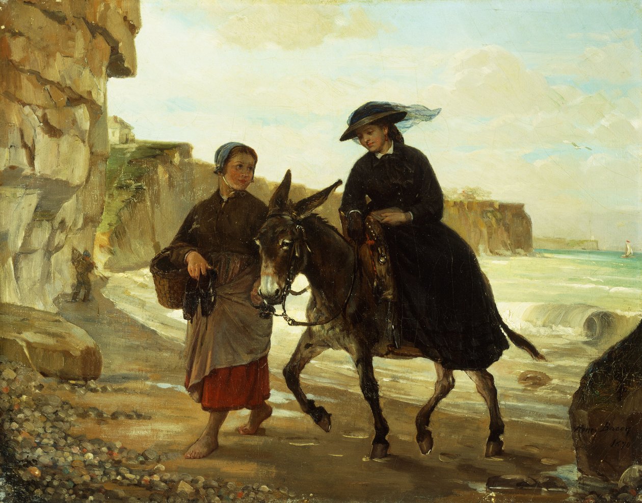 Il Turista e la Pescatrice, 1870 da Henry Bacon