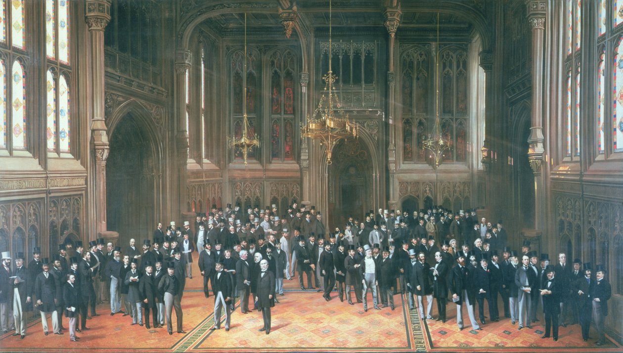 Lobby dei membri, Parlamento, 1872-73 da Henry Barraud