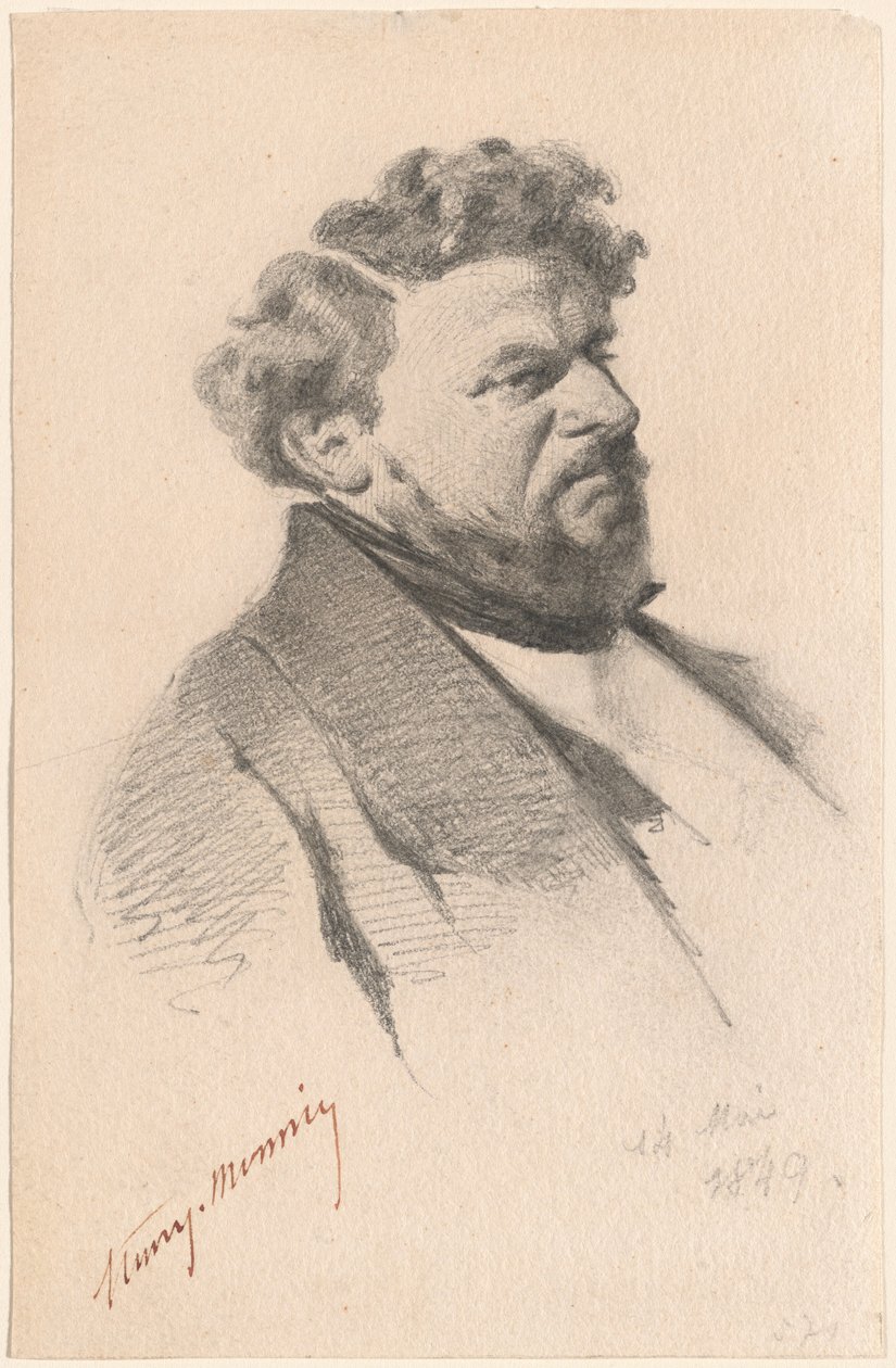 Ritratto di un uomo da Henry Bonaventure Monnier