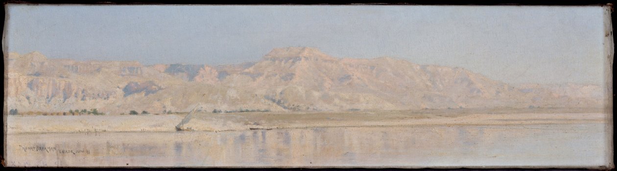 Il Nilo - Luxor (Le montagne di Tebe) da Henry Brokman Knudsen