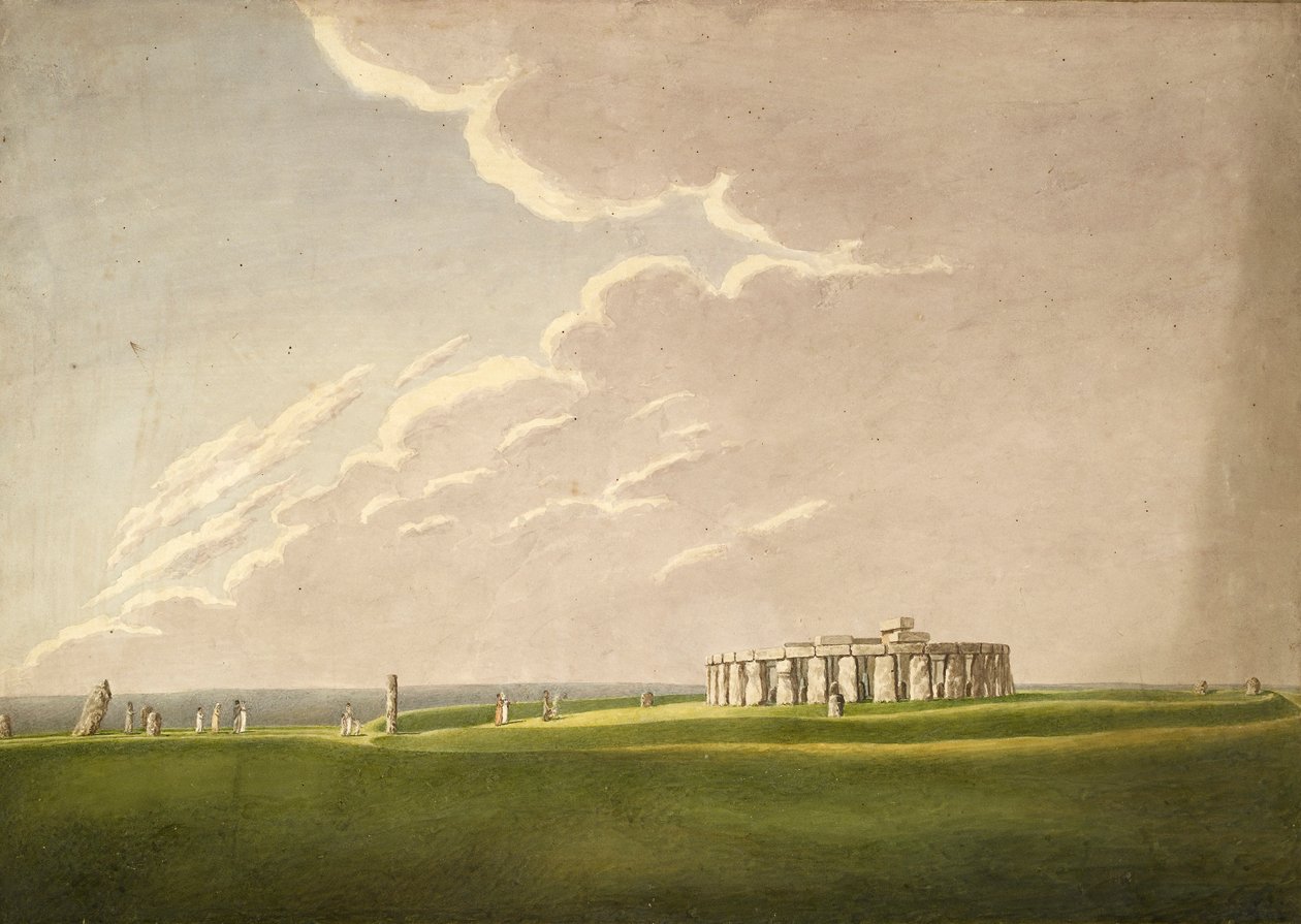 Il Grande Tempio Antediluviano di Stonehenge: nel suo stato originale dal Nord, 1824-1839 da Henry Browne