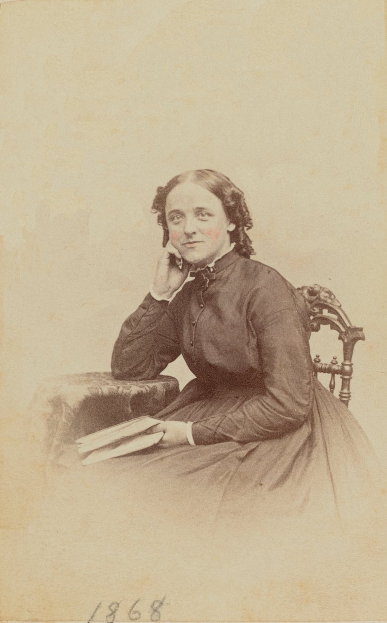 Ritratto carte-de-visite di Sally Cadwallader Ely, 1862-1869 da Henry C. Phillips