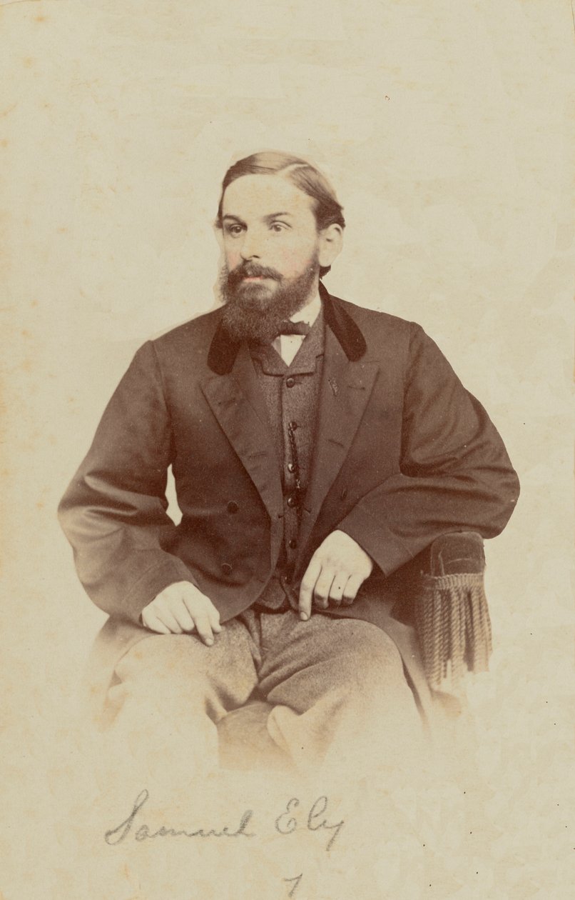 Carte-de-visite ritratto di Samuel Ely, 1862-1869 da Henry C. Phillips