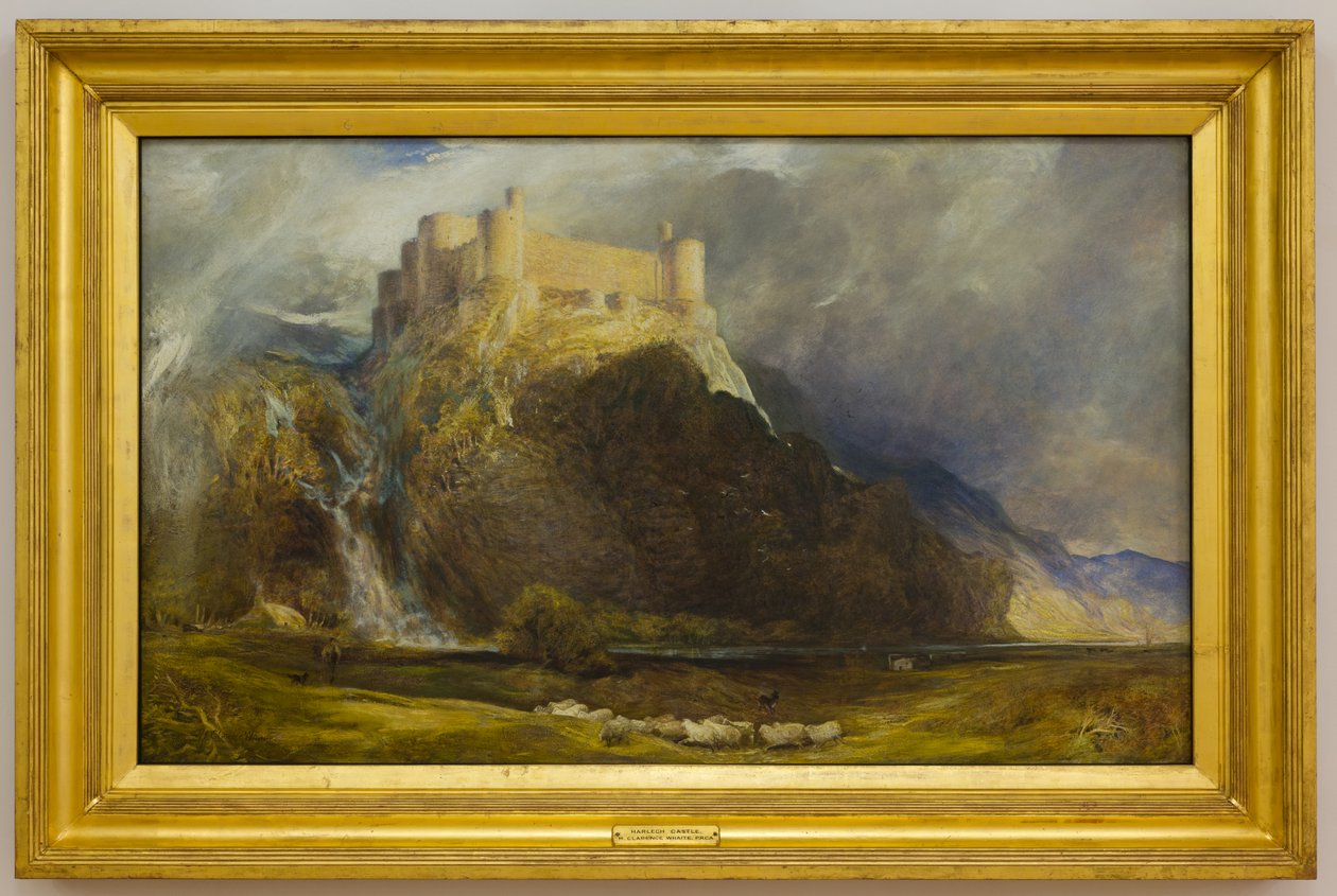 Castello di Harlech, Quattro angoli ai venti che soffiano, c.1894 da Henry Clarence Whaite
