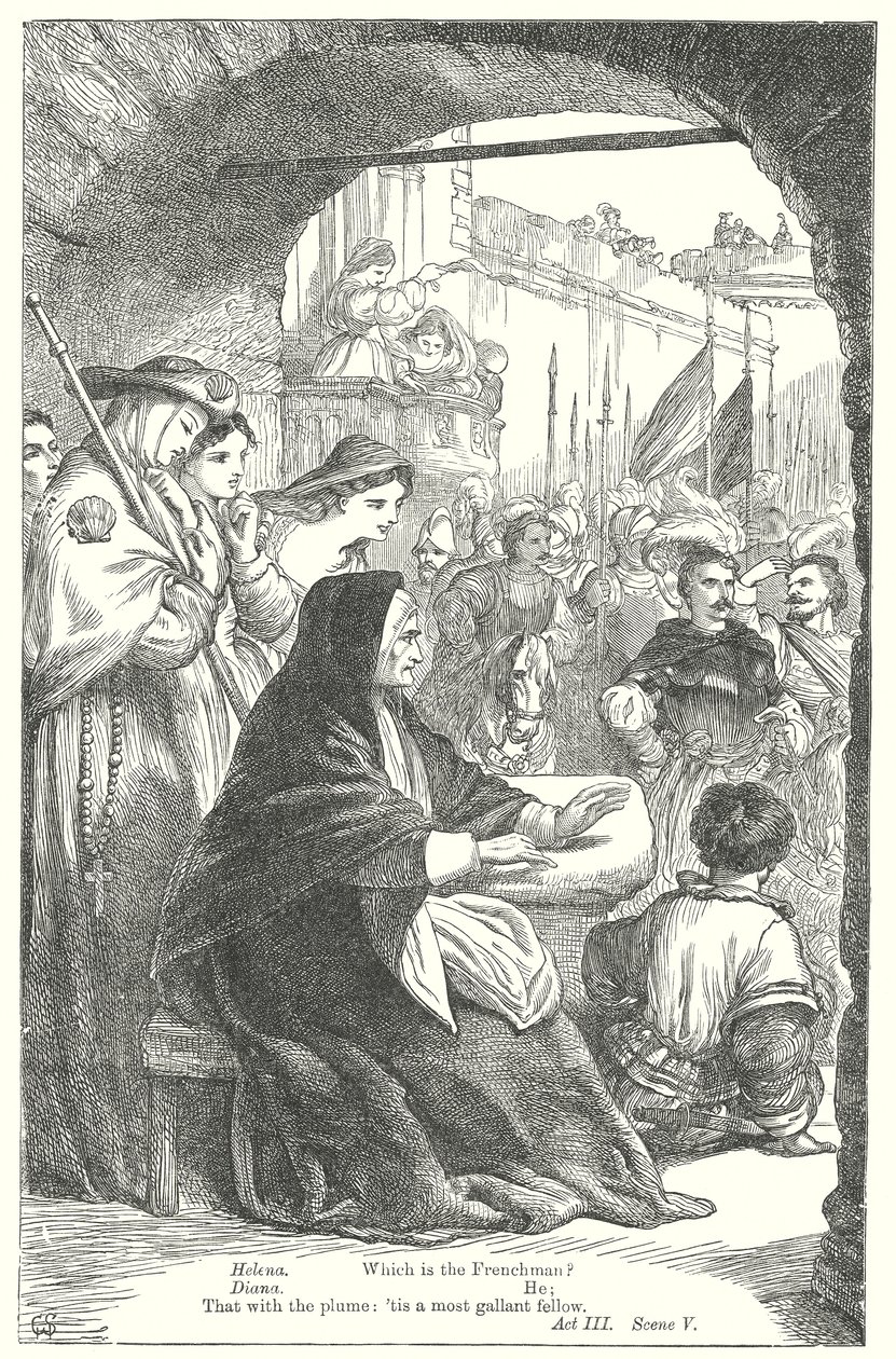 Tutto è bene quel che finisce bene (incisione) da Henry Courtney (after) Selous