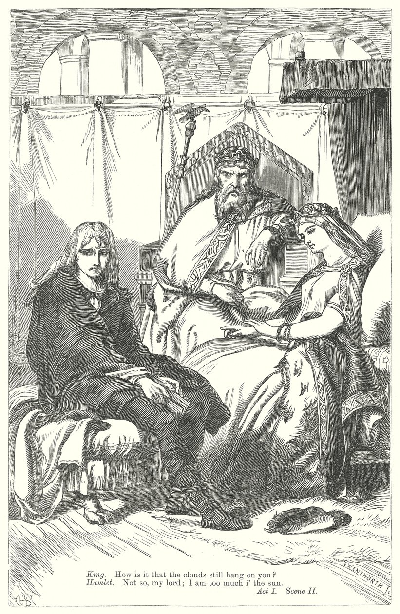Amleto (incisione) da Henry Courtney (after) Selous