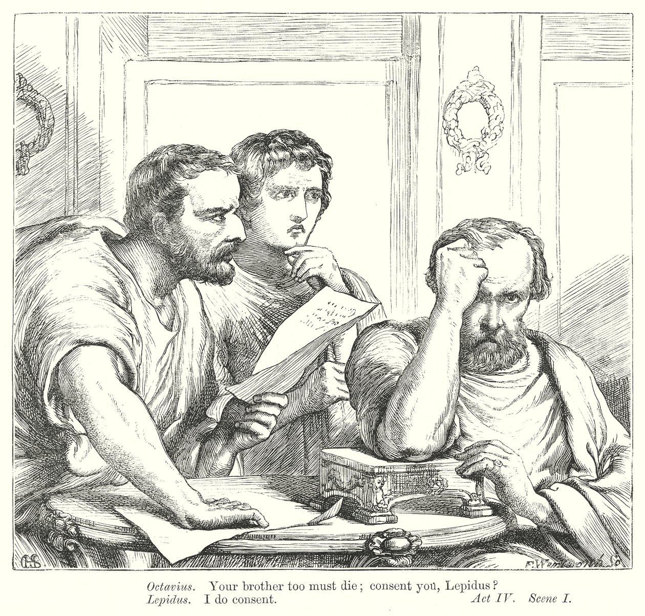 Giulio Cesare (incisione) da Henry Courtney (after) Selous
