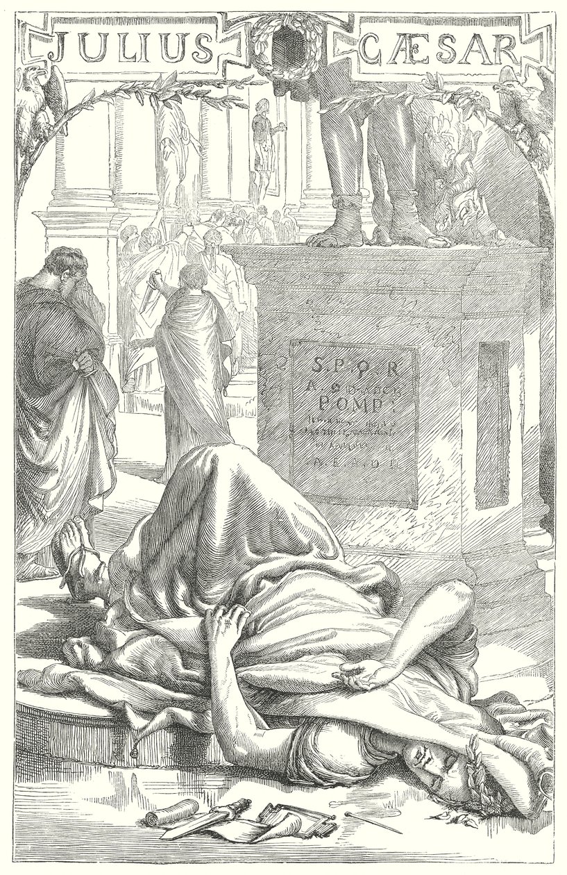 Giulio Cesare (incisione) da Henry Courtney (after) Selous