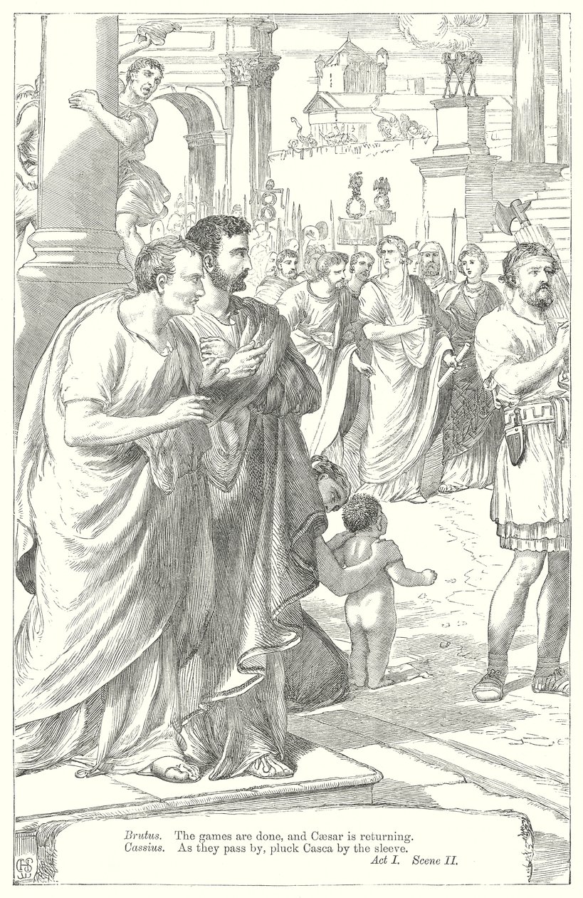 Giulio Cesare (incisione) da Henry Courtney (after) Selous