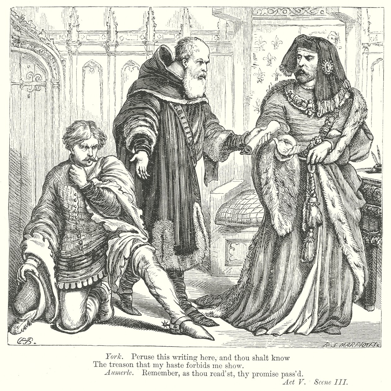 Re Riccardo II (incisione) da Henry Courtney (after) Selous