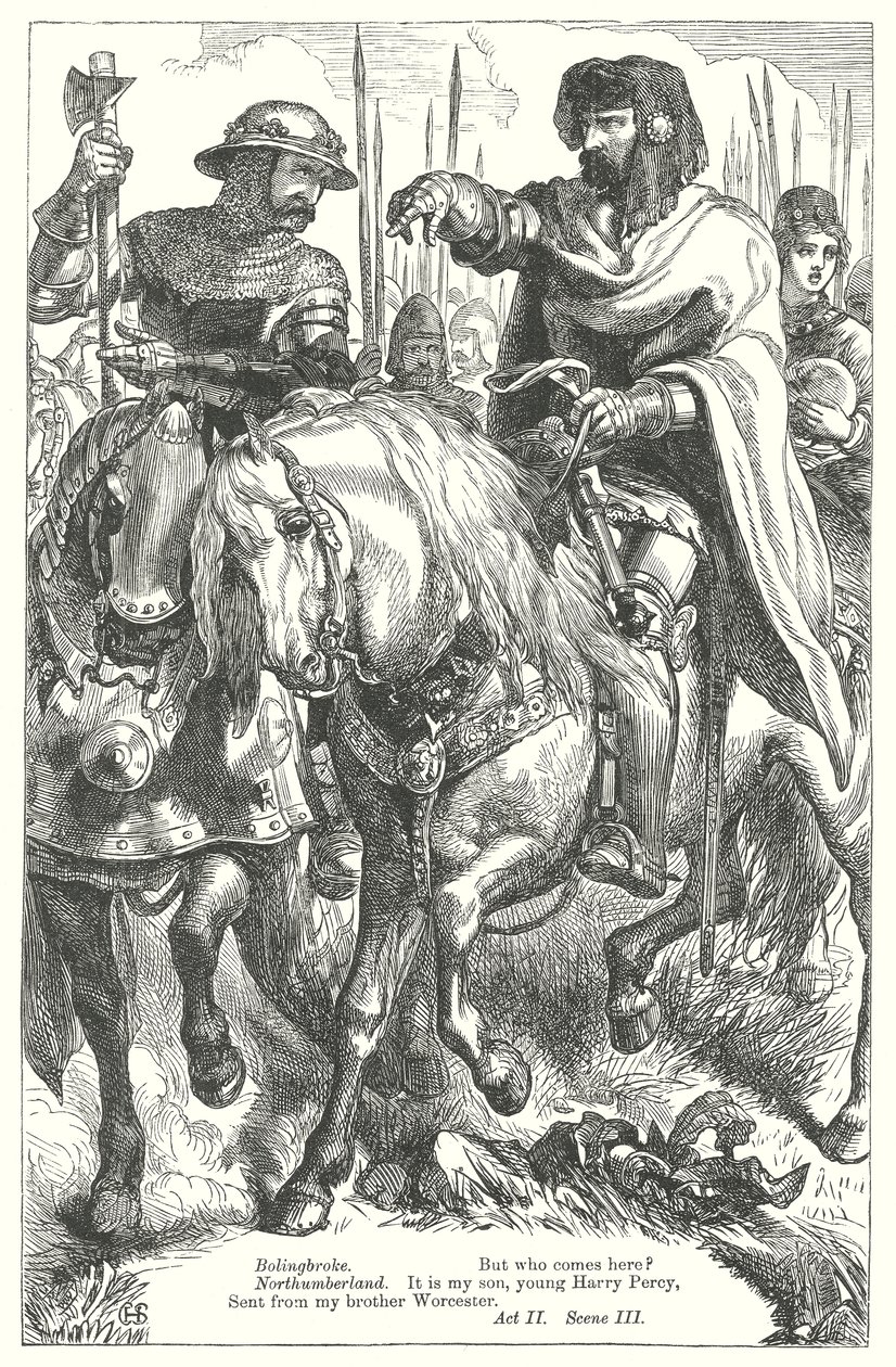 Re Riccardo II (incisione) da Henry Courtney (after) Selous