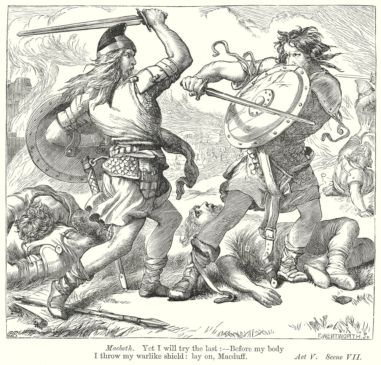 Macbeth (incisione) da Henry Courtney (after) Selous