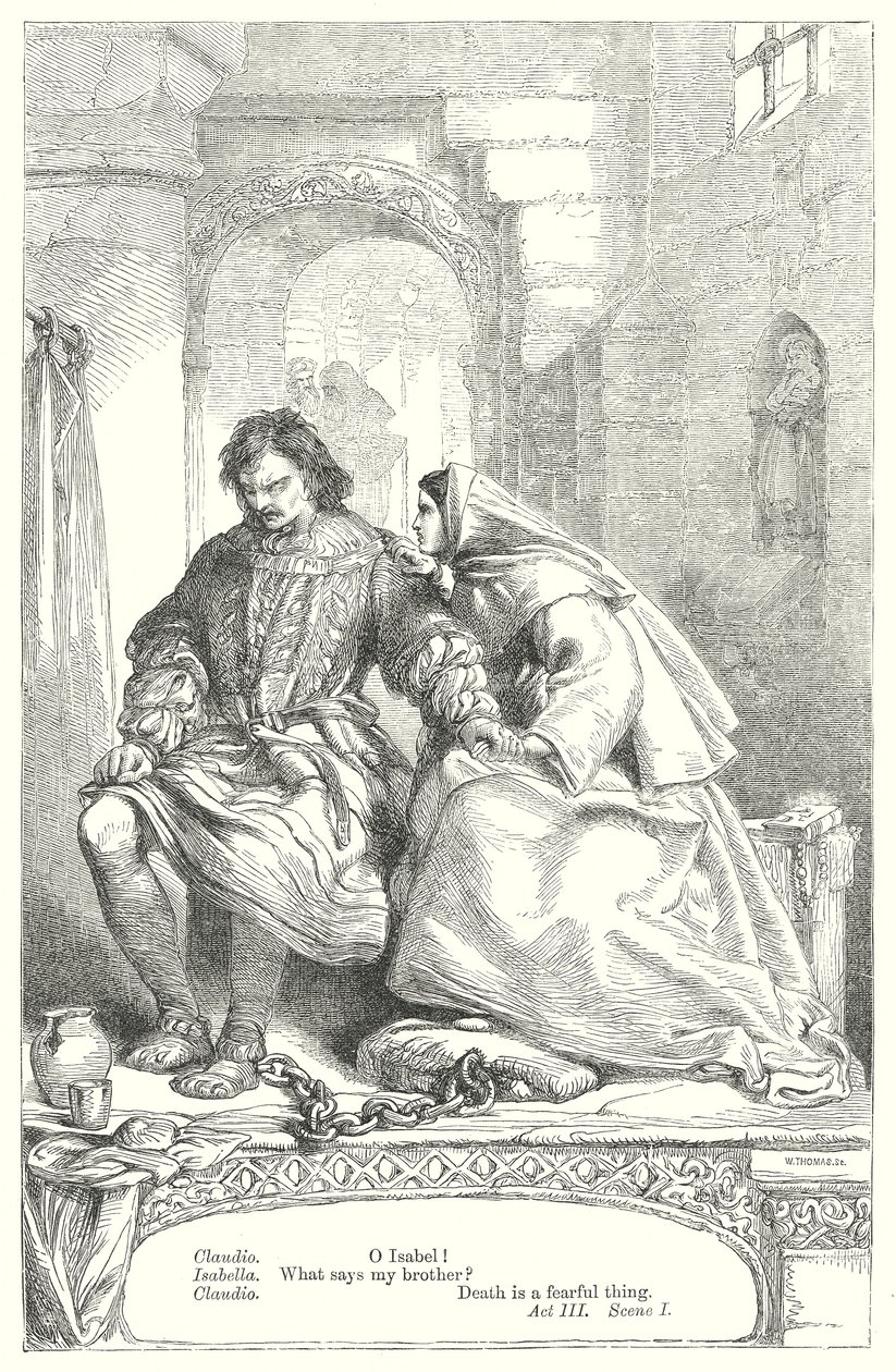 Misura per misura (incisione) da Henry Courtney (after) Selous