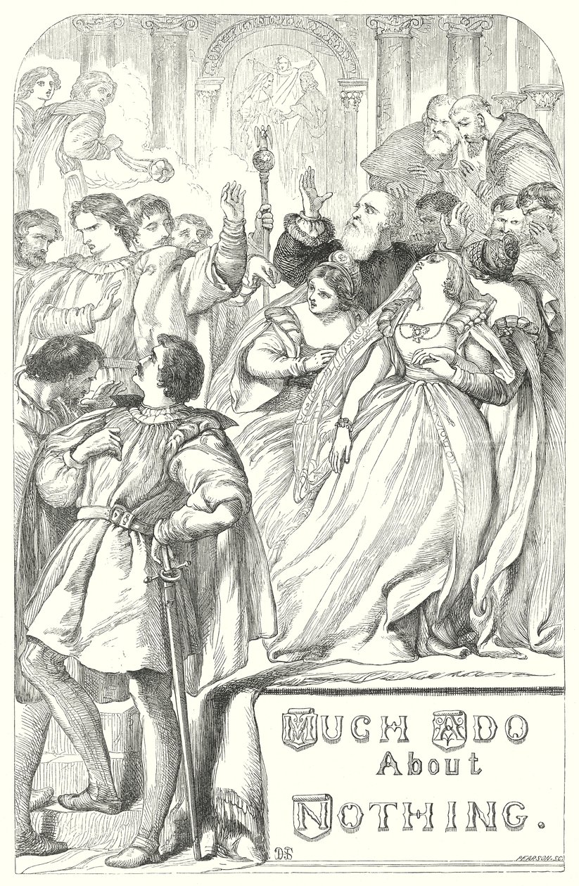 Molto rumore per nulla (incisione) da Henry Courtney (after) Selous