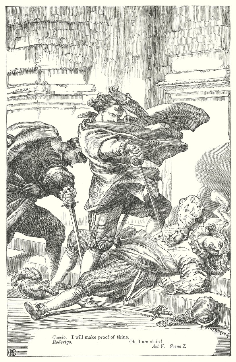 Otello (incisione) da Henry Courtney (after) Selous