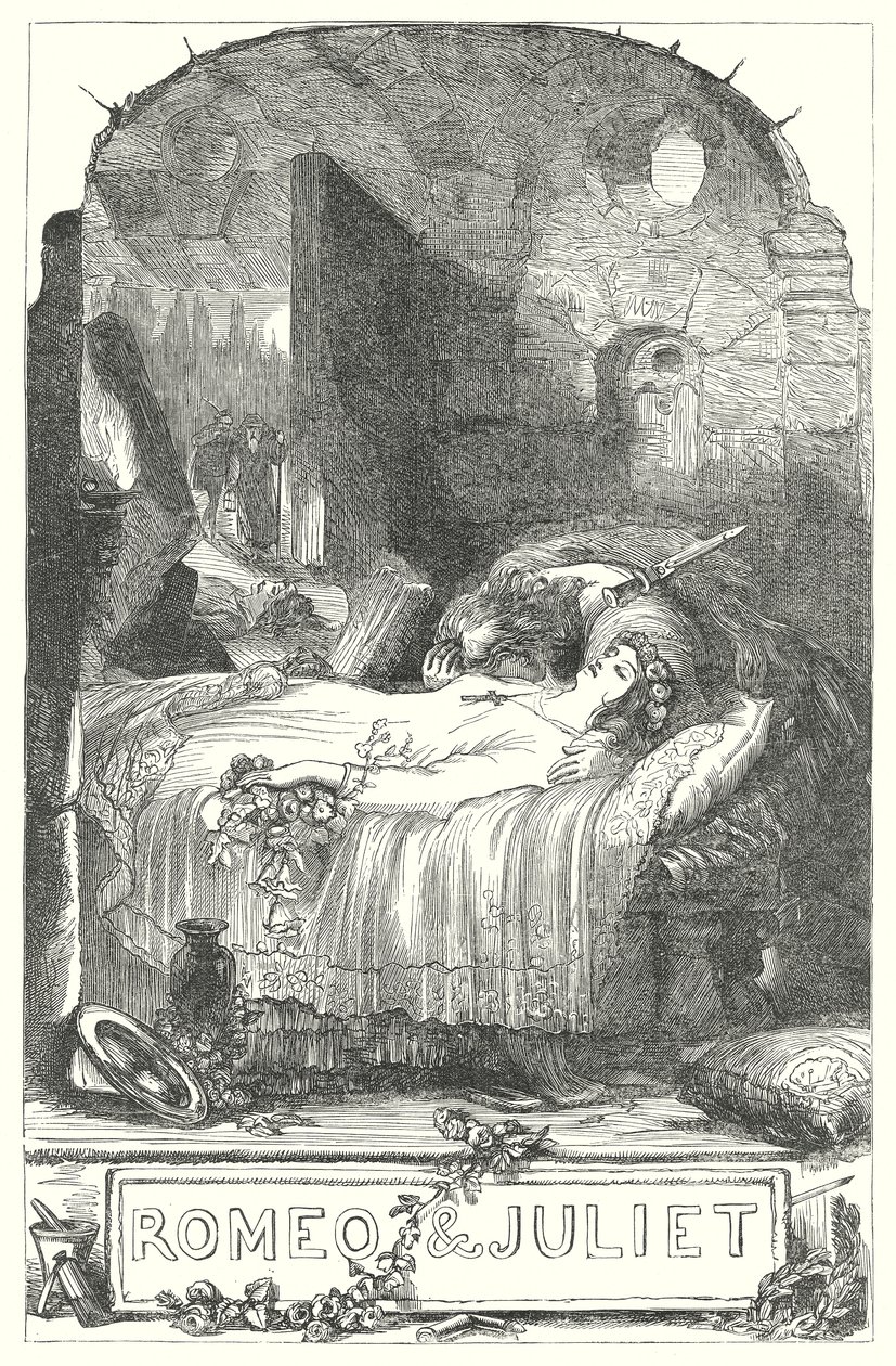 Romeo e Giulietta (incisione) da Henry Courtney (after) Selous