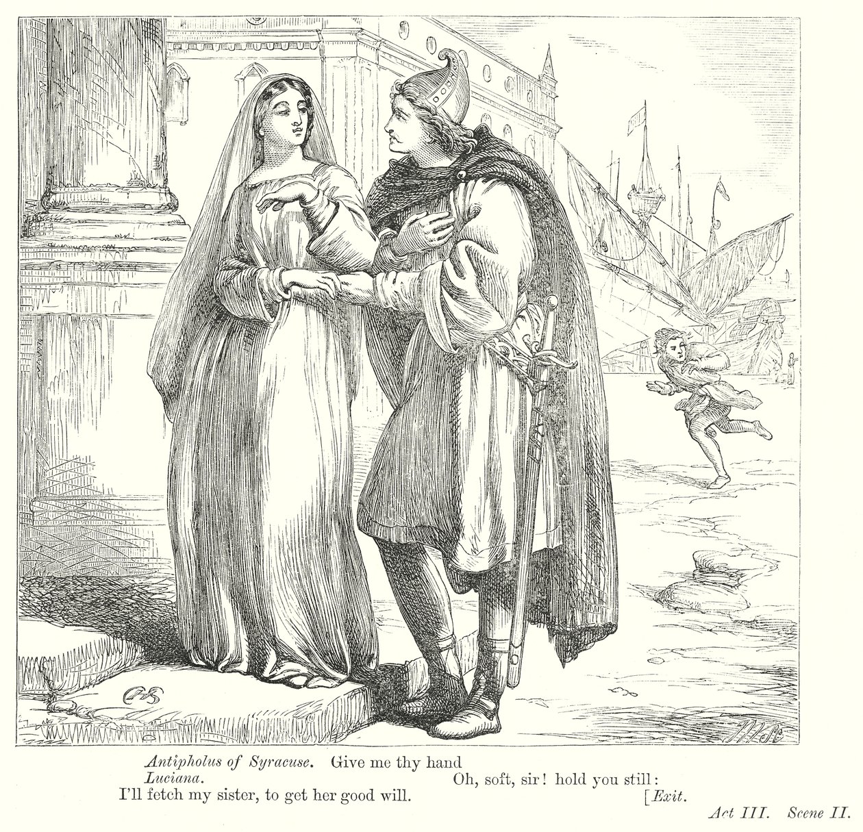 La commedia degli errori (incisione) da Henry Courtney (after) Selous