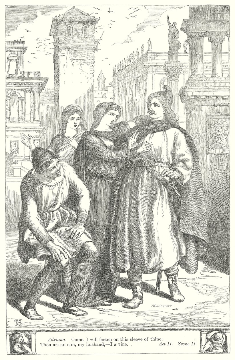 La commedia degli errori (incisione) da Henry Courtney (after) Selous
