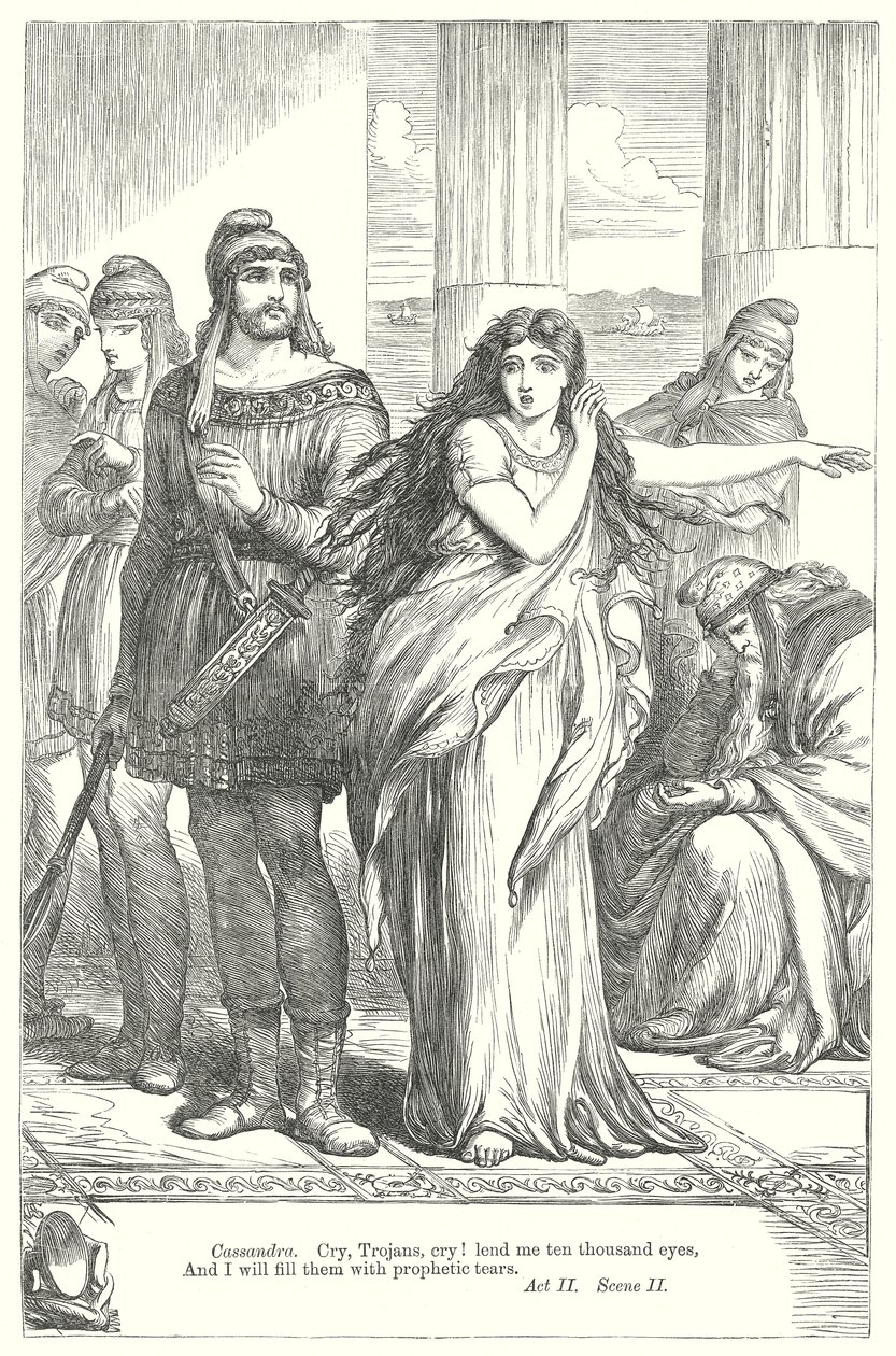 Troilo e Cressida (incisione) da Henry Courtney (after) Selous
