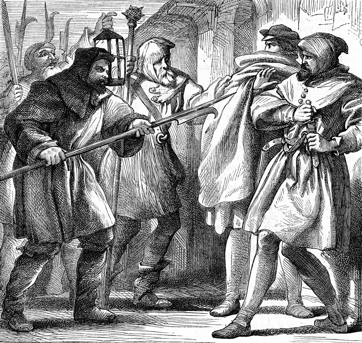 Scena da Molto Rumore per Nulla di Shakespeare, 1870 da Henry Courtney Selous
