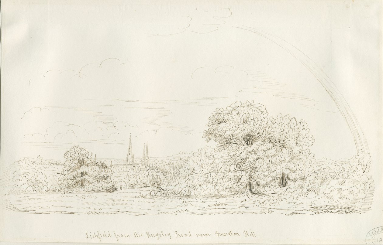 Lichfield - Vista Nord (distanza) da Henry Curzon Allport