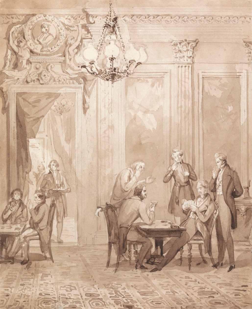 La vita di un nobile: Scena quinta - La casa da gioco da Henry Dawe