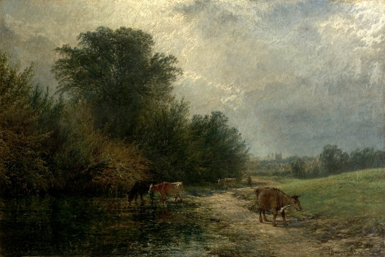 Sole e pioggia, 1865 da Henry Dawson