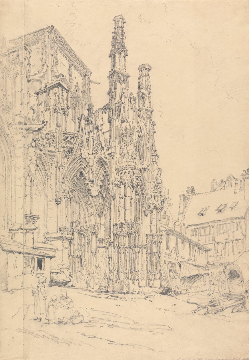 Portico Sud di Notre Dame, Louviers da Henry Edridge