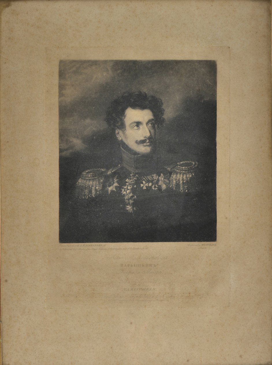 Ritratto del generale Lev Alexandrovich Naryshkin, 1785-1846 da Henry Edward Dawe