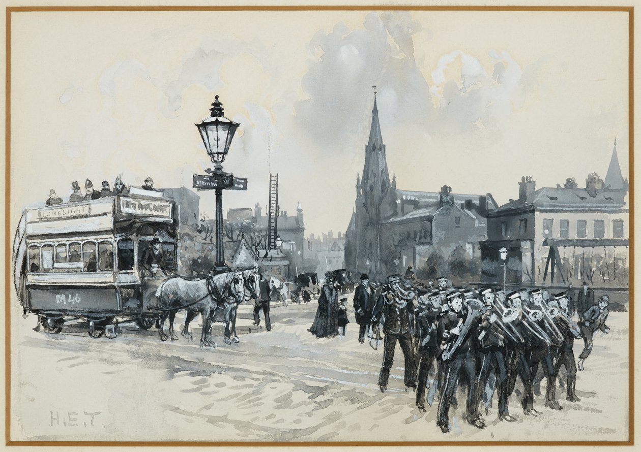 Ardwick Green e Chiesa Metodista Libera da Henry Edward Tidmarsh