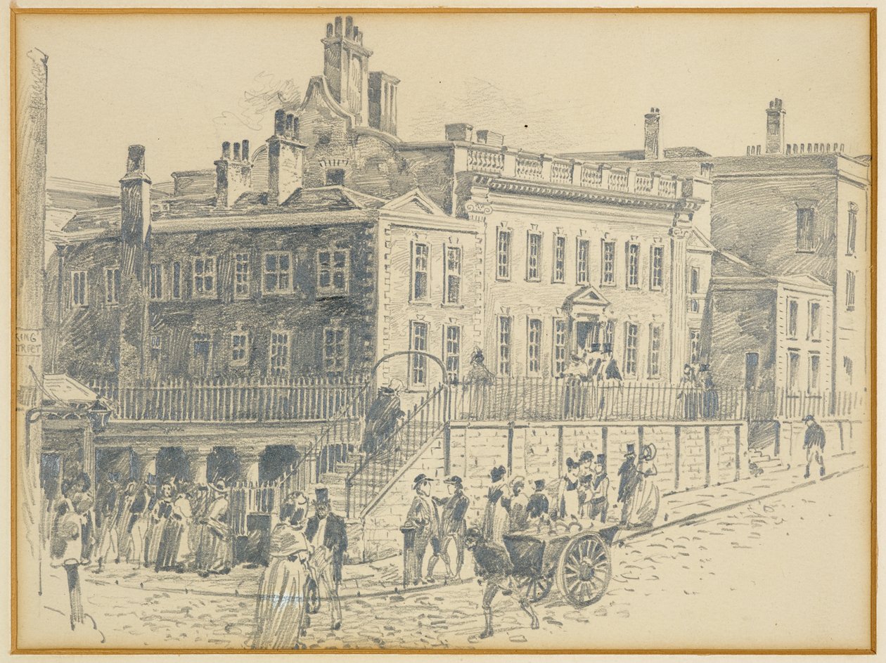 Casa del Dr. White, King Street (da una stampa di Ralston) da Henry Edward Tidmarsh