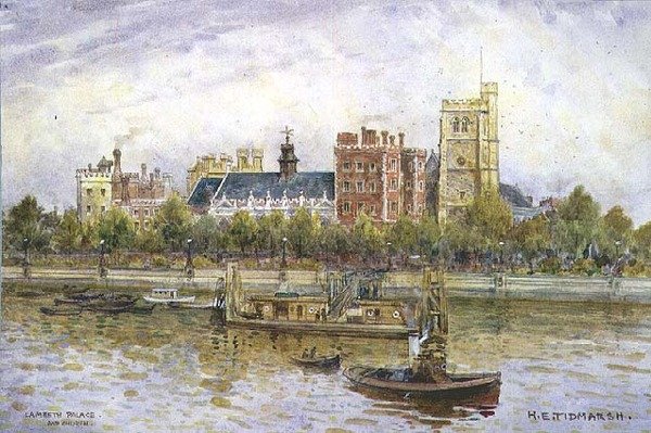 Palazzo e Chiesa di Lambeth da Henry Edward Tidmarsh