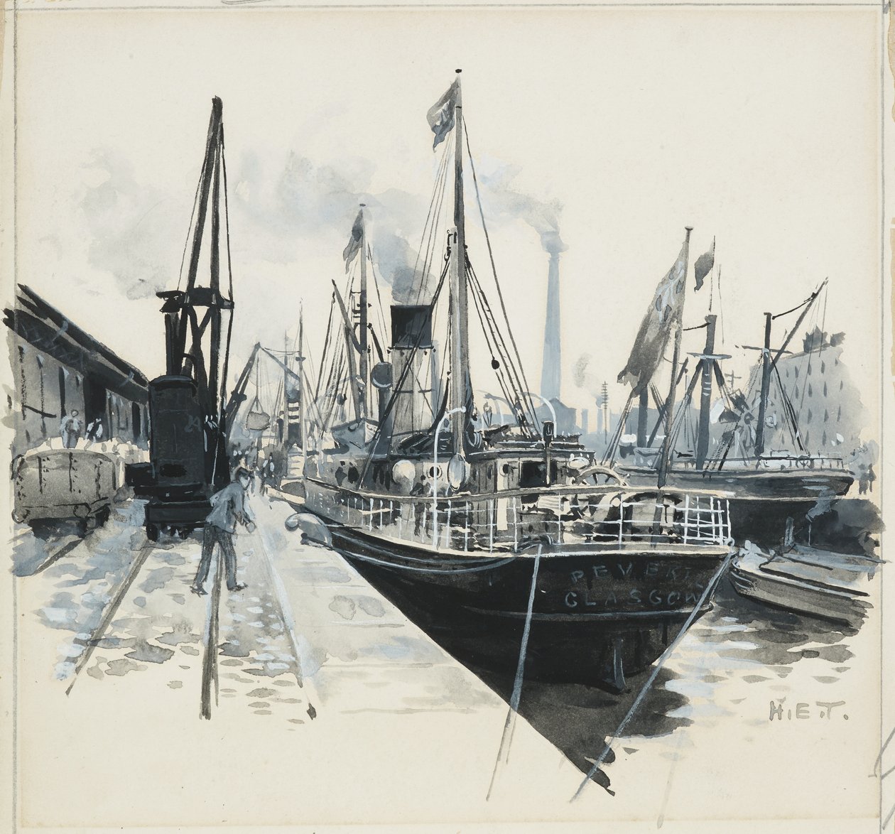 Caricamento nel molo di Pomona da Henry Edward Tidmarsh