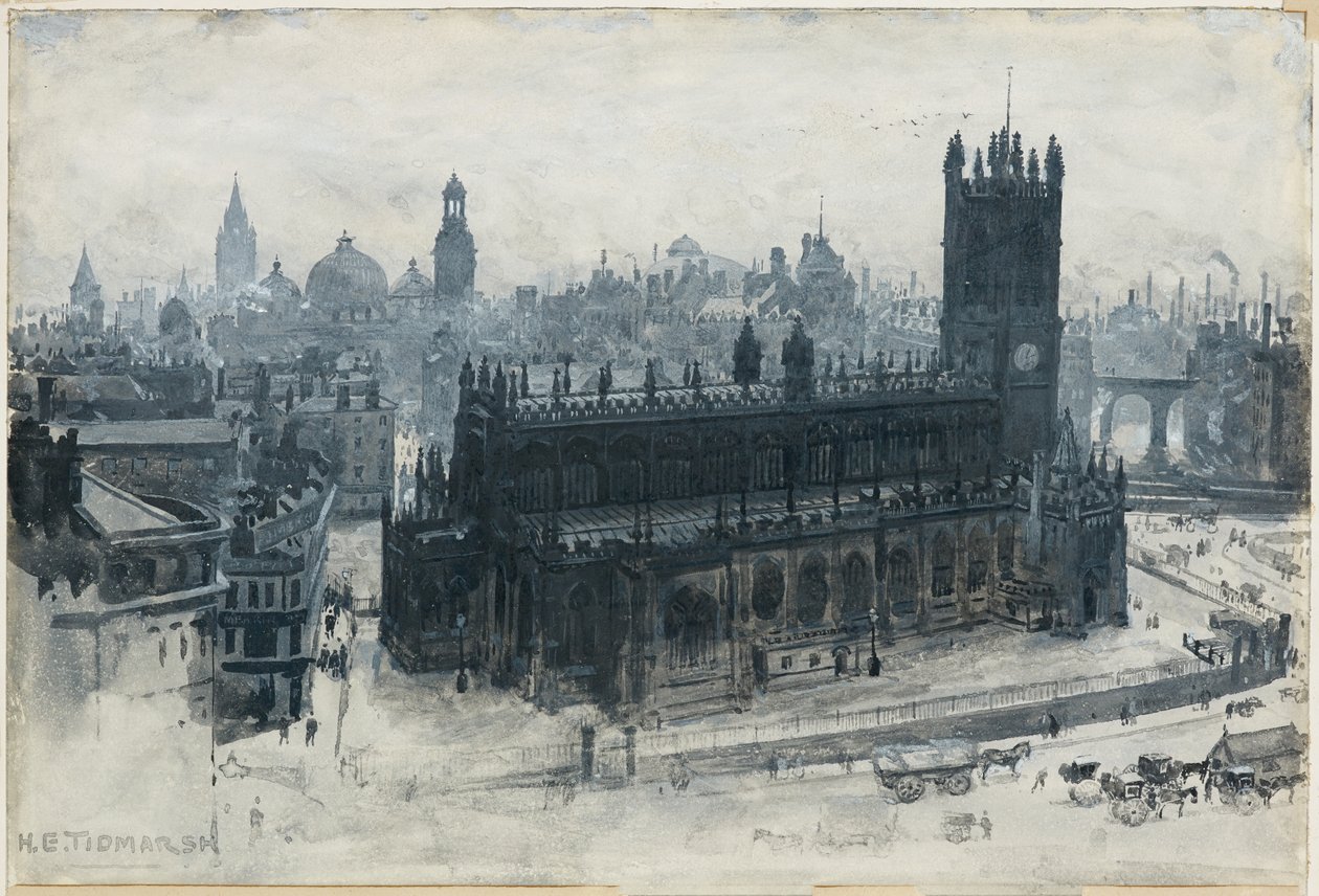 Manchester dalla Scuola di Grammatica da Henry Edward Tidmarsh