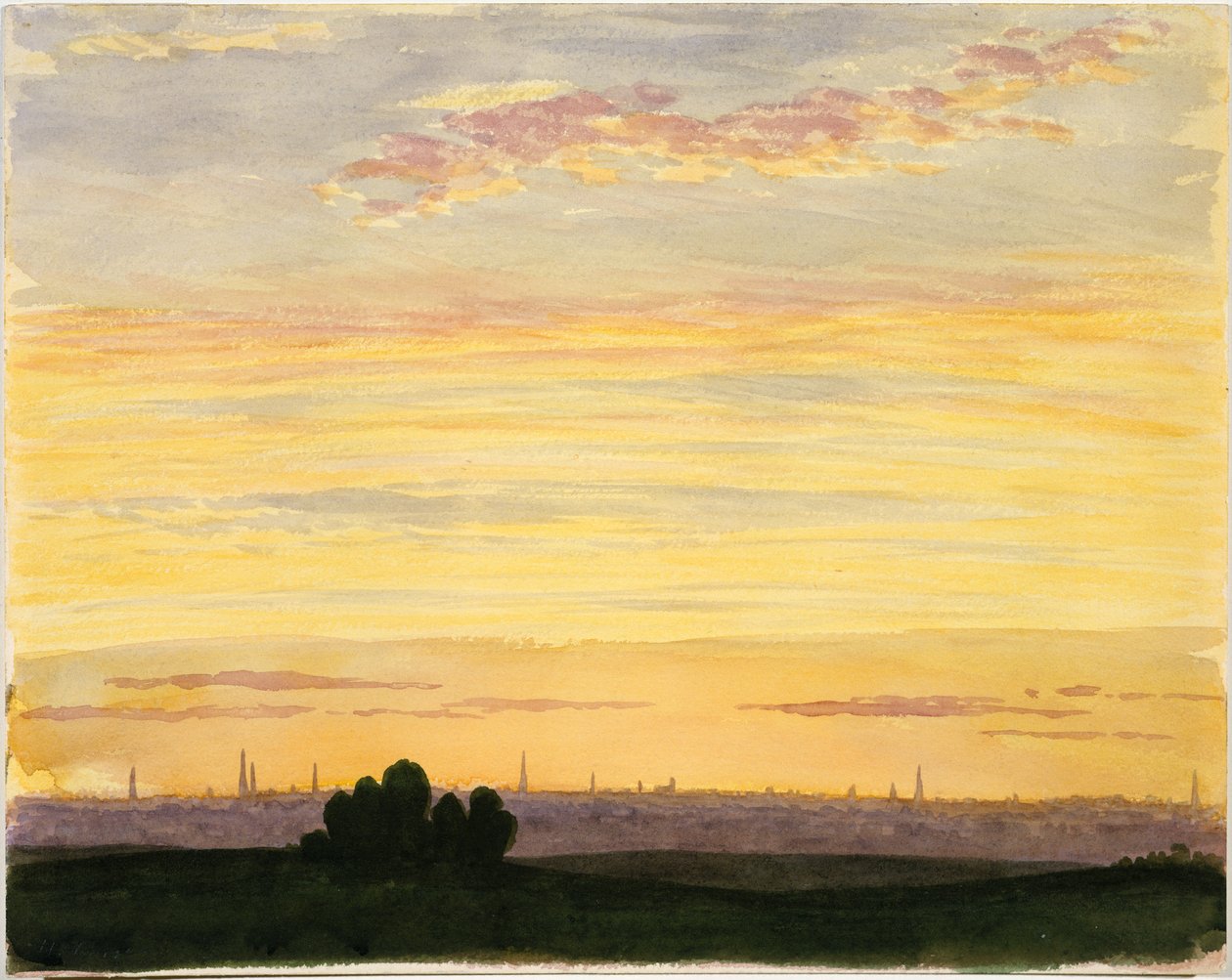 Città e tramonto da Henry Farrer