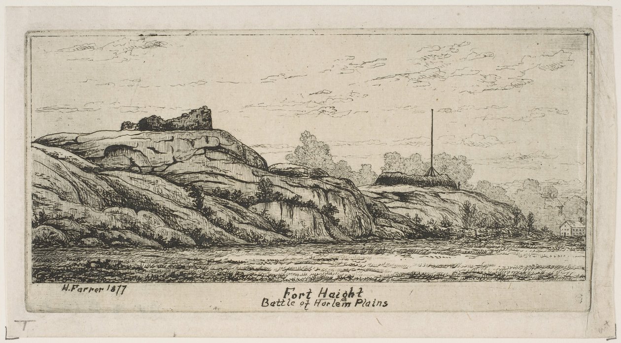 Fort Haight Battaglia delle Pianure di Harlem da Scene della Vecchia New York da Henry Farrer