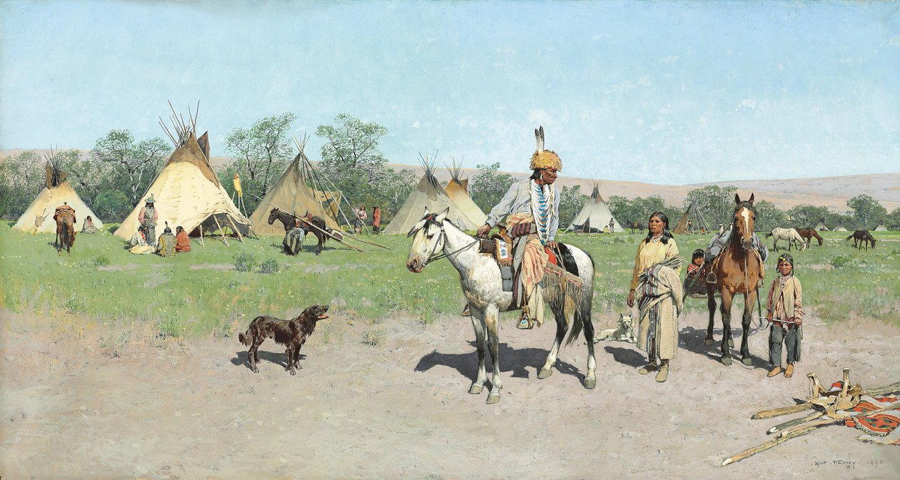 In Nuovi Pascoli, 1895 da Henry Francois Farny