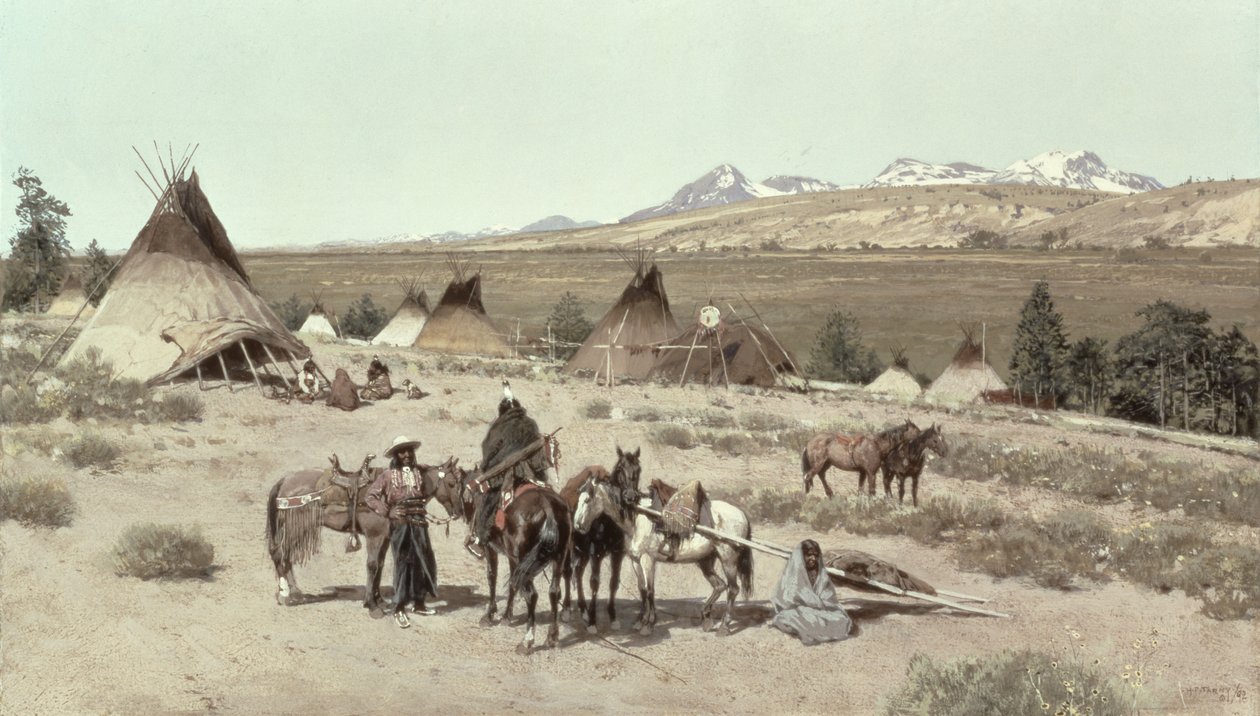 Accampamento indiano da Henry Francois Farny