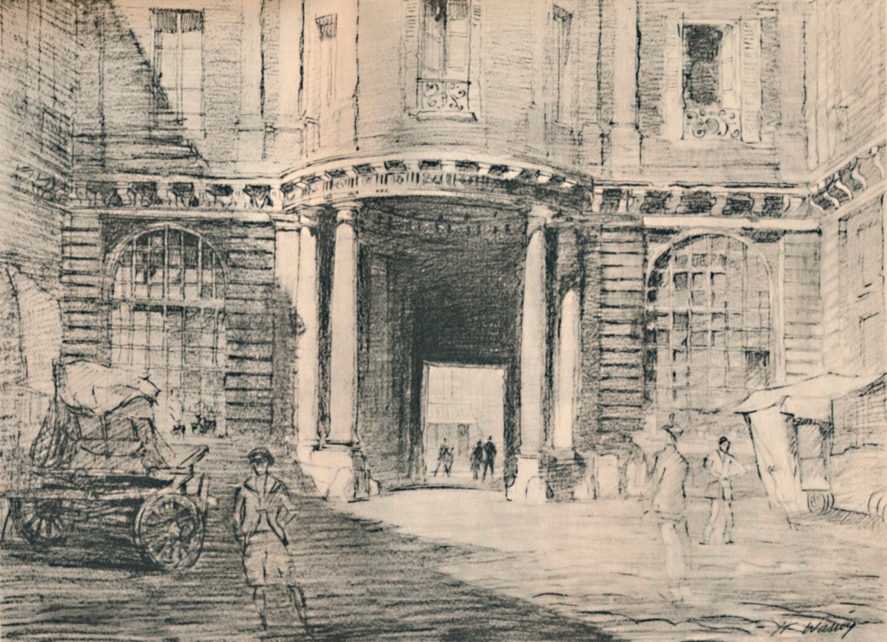 Doppia fila con palazzi desolati, c1927 da Henry Franks Waring