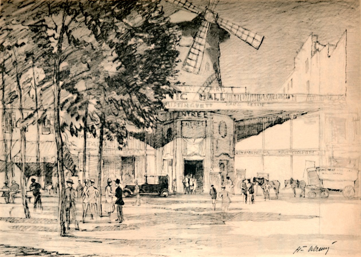 Le Moulin Rouge, morto davvero è la candela di Pierrot, c. 1927 da Henry Franks Waring