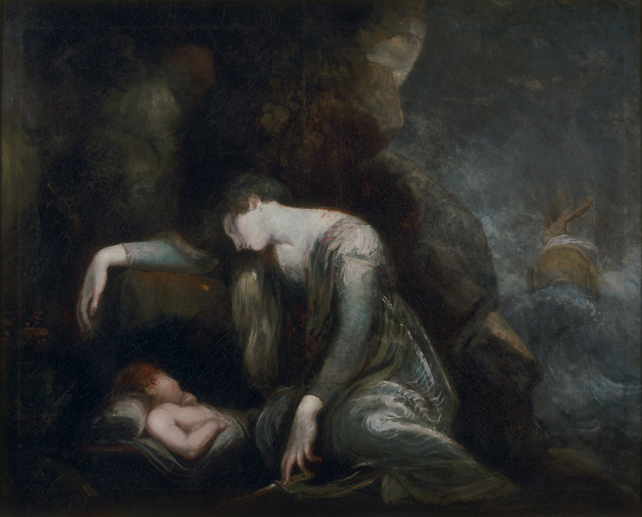 Danae e Perseo a Serifo(?) da Johann Heinrich Füssli