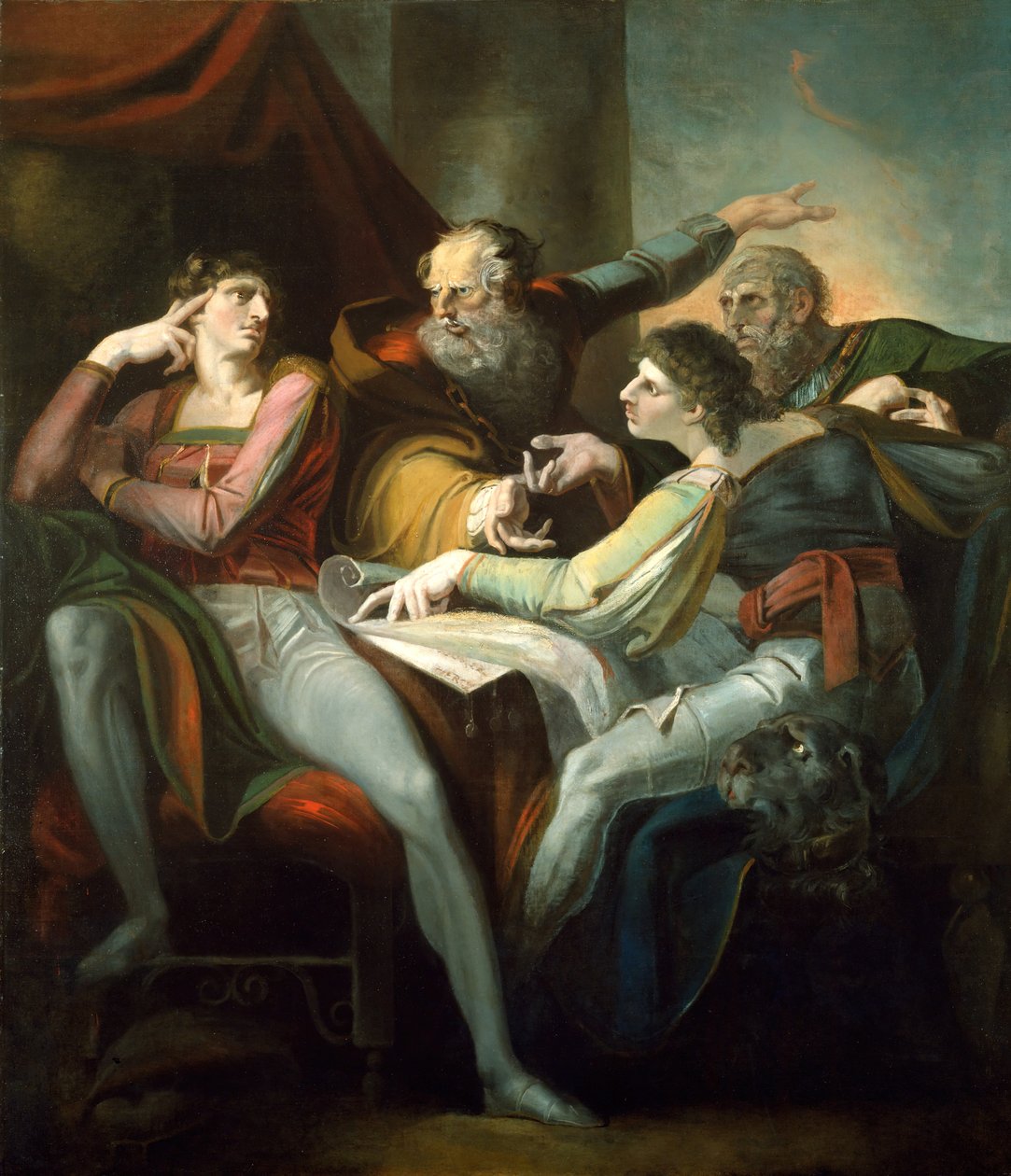 Disputa tra Hotspur, Glendower, Mortimer e Worcester da Johann Heinrich Füssli